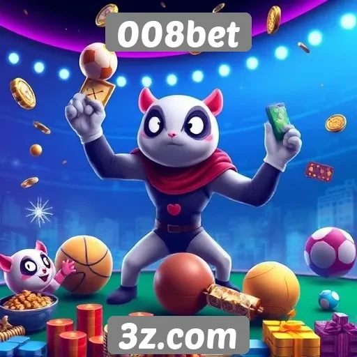 Diversidade de jogos oferecidos pela 008bet