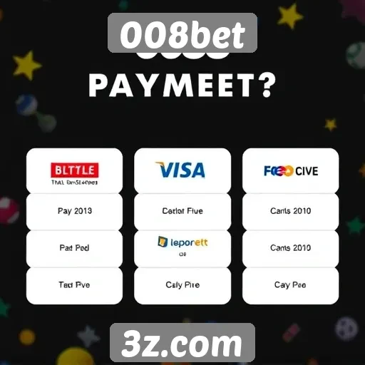 Métodos de pagamento aceitos na 008bet